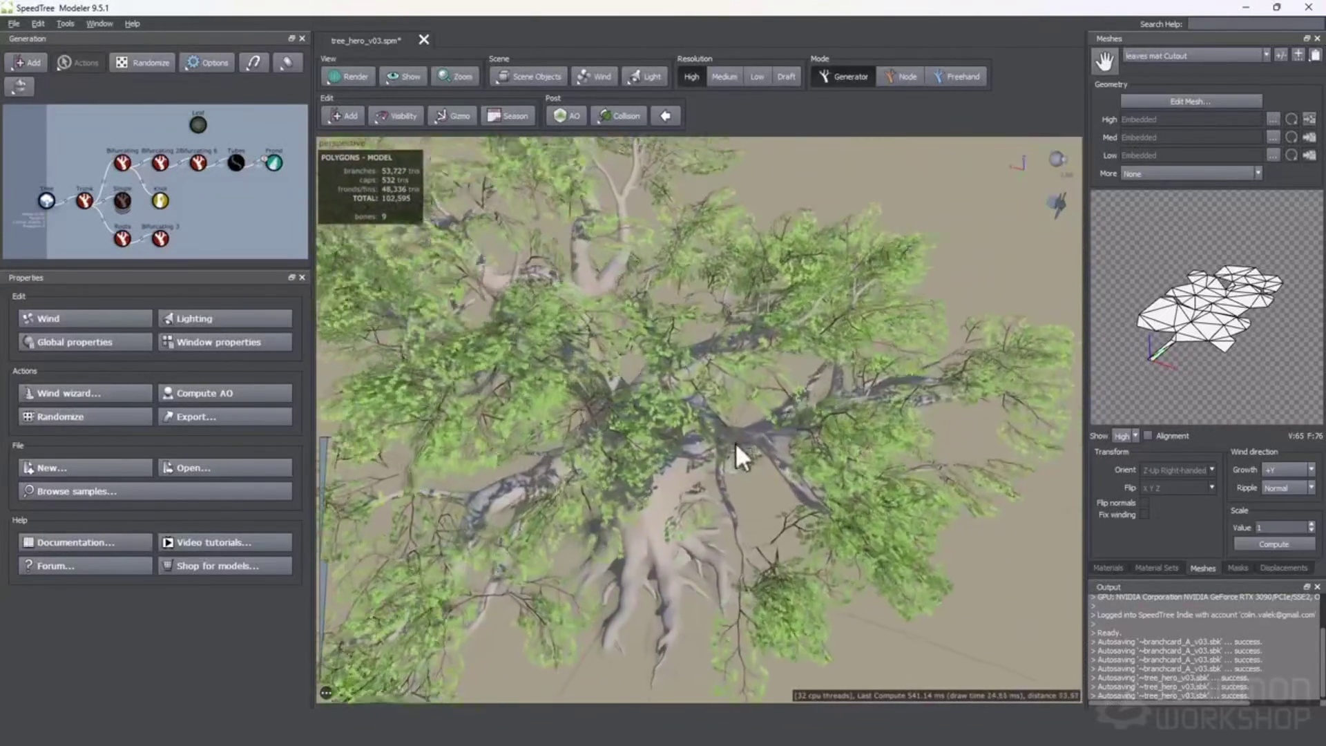 Creating Foliage for Videogames SpeedTree, Maya, ZBrush, Substance & UE5 Workflow