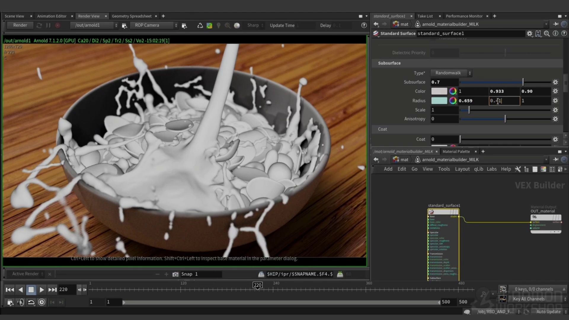 liquid sim in houdini