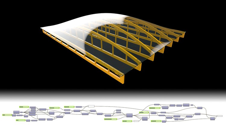 Creating a Roof Truss System Using Rhino and Grasshopper