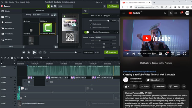 Creating a YouTube Video Tutorial with Camtasia