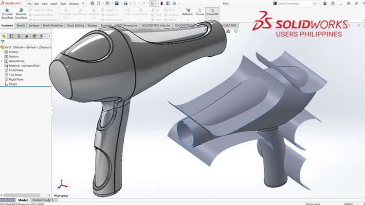 Surface Modeling in Solidworks