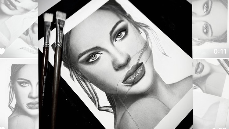 Draw anyone you want ! ( hyper realistic portrait drawing )