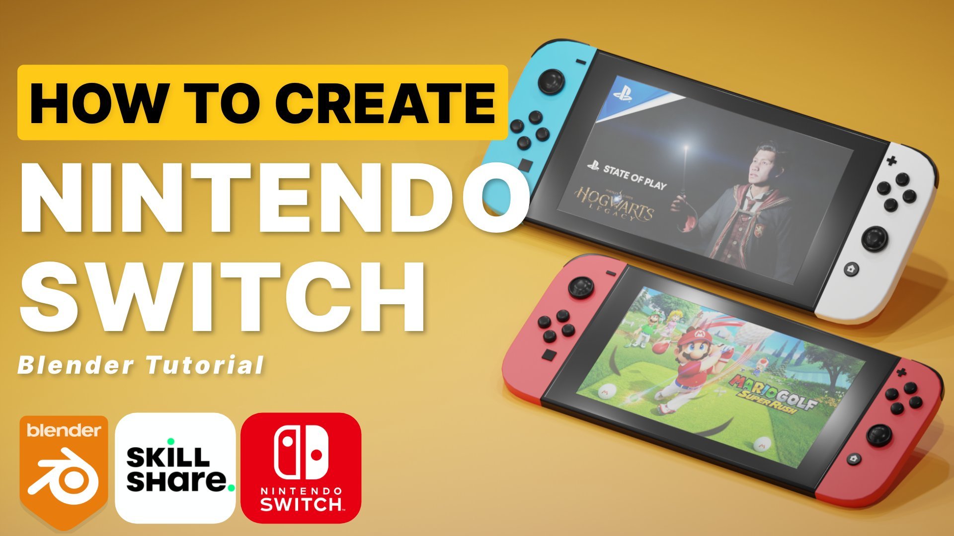 Blender 3D: Learn To Create A Nintendo Switch Game Console