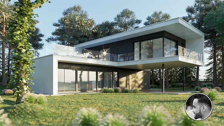 3ds max + Corona render : Creating Private Villa