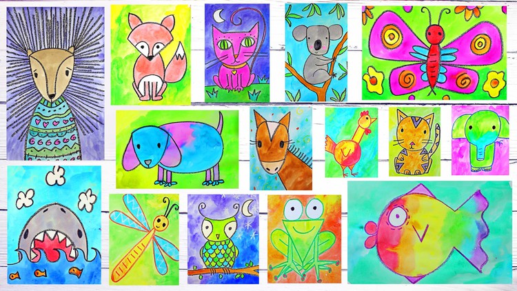 Art for Kids & Beginners: 15 Easy Drawing & Painting Lessons
