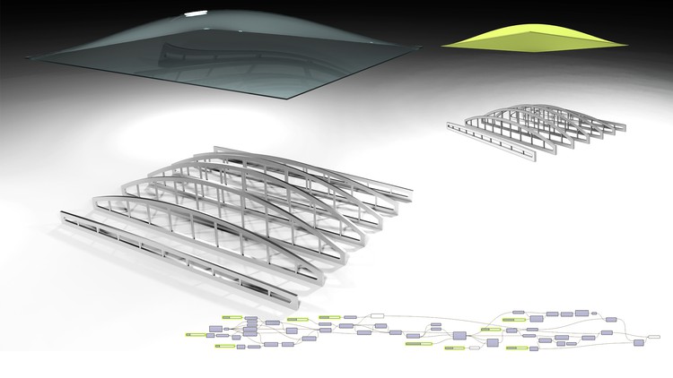 Grasshopper Rhino 3D Roof Truss System Parametric Design