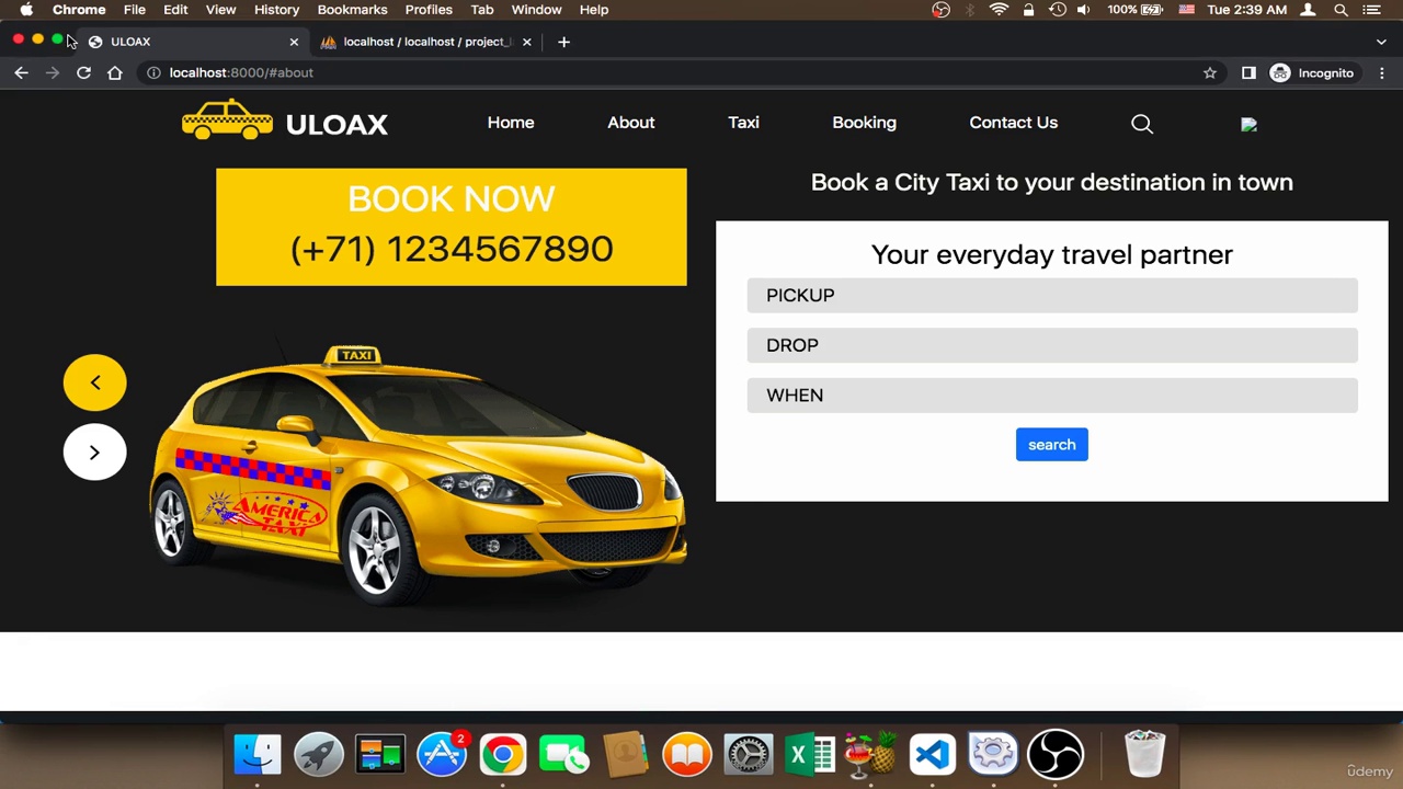 Create Taxi Booking Website Using Laravel