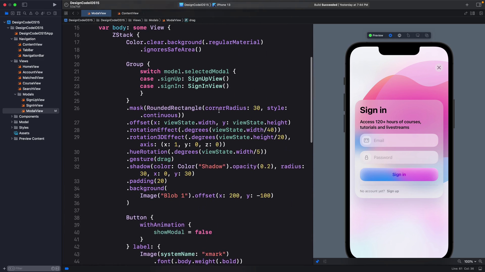 Build a SwiftUI app for iOS 15, Part 3
